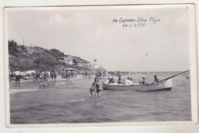 bnk cp Carmen Sylva - Plaja - uzata 1937 foto