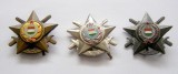 t115 UNGARIA COMUNISTA SET INSIGNE ALE TRUPELOR MILITARE AUR ARGINT BRONZ in stare foarte frumoasa