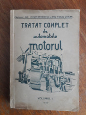 Tratat complet de automobile, Motorul - Virgil Coman 1929 / R5P4S foto