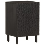 vidaXL Dulap de baie, negru, 38x33x58 cm, lemn masiv de mango