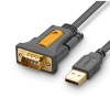 CABLU USB Ugreen adaptor, &quot;CR104&quot; USB 2.0 (T) la Serial DB9M (9-pin)(RS232)(T), 1.5m, negru, &quot;20211&quot; (timbru verde 0.08 lei) - 6957303822119