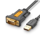CABLU USB Ugreen adaptor, &quot;CR104&quot; USB 2.0 (T) la Serial DB9M (9-pin)(RS232)(T), 1.5m, negru, &quot;20211&quot; (timbru verde 0.08 lei) - 6957303822119