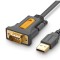 CABLU USB Ugreen adaptor, &quot;CR104&quot; USB 2.0 (T) la Serial DB9M (9-pin)(RS232)(T), 1.5m, negru, &quot;20211&quot; (timbru verde 0.08 lei) - 6957303822119
