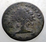 J.462 COSTA RICA 5 CENTAVOS 1875 ARGINT