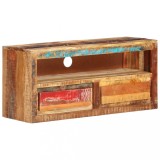 Dulap TV, 88x30x40 cm, lemn masiv reciclat