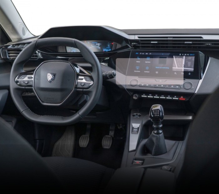 Folie Protectie Navigatie Peugeot 308 2021+, Duragon, protectie Display Navigatie, silicon Mat, Anti-zgarieturi, Anti-amprenta, kit instalare
