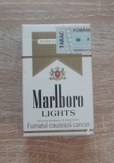 Pachet plin tigari MARLBORO LIGHTS - anii 2000 Romania