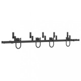 Cumpara ieftin Set feronerie pentru usi glisante, negru, 200 cm, otel