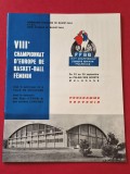Program Oficial - ROMANIA la a VIII-a ediții a Campionatului European de Baschet Feminin (22&ndash;29.09.1962 Mulhouse,Franta)