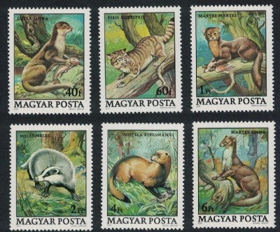 C5630 - Ungaria 1979 - Fauna 6v. nestampilat mnh foto