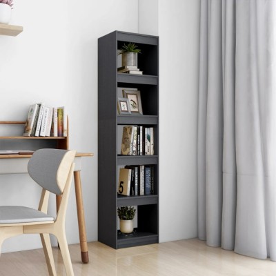 vidaXL Bibliotecă/Separator cameră, gri, 40x30x167,5 cm lemn masiv pin foto