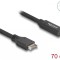 Cablu USB tip E Key A 20 pini la USB Type C T-M 70cm, Delock 85666