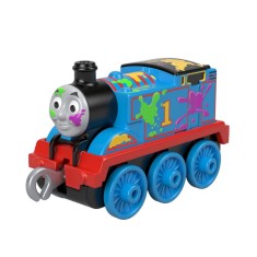 Thomas Locomotiva Push Along Cu Pete Colorate foto