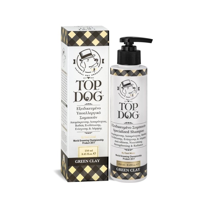 TopDog Sampon Green Clay - 250 ml