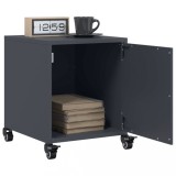 Set 2 Noptiere Gossi Antracit 36x39x43.5 cm Otel Design Elegant | Depozitare Dormitor
