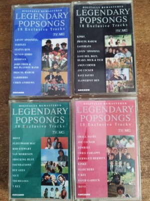 Legendary Popsongs, 4 casete audio foto