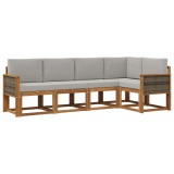 vidaXL Set de canapele de exterior 4 pcs 3385207
