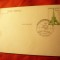 Carte Postala Turnul Eiffel cu stampila speciala Expozitia Filatex 1982