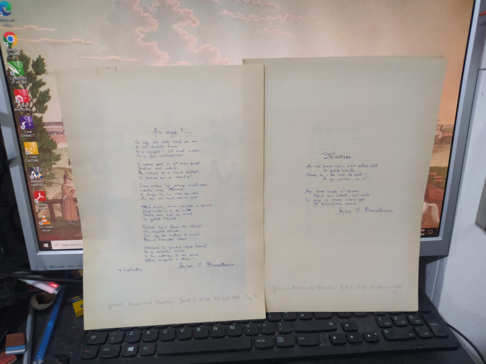 Anton Bacalbașa 6 poezii scrise de m&acirc;nă de un admirator, circa 1930, Mariei, 050