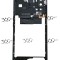 Mijloc rama carcasa Oppo A72 (4G) BLACK SWAP