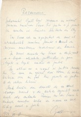 A3263N Document scris și semnat olograf de G&aacute;ll Ernő, 1974