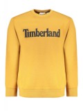 Cumpara ieftin Bluza barbati, cu imprimeu cu logo, Regular fit, galben, 2XL