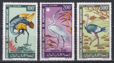 Mauritania 1967 - Păsări, PA, Cota 21.50 EURO, MNH foto