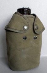 Plosca militara franceza soldat Legiunea Straina, Vietnam anii 70, bidon stantat
