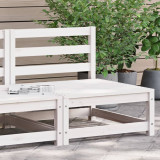 Gossi canapea gradina fara cotiere, alb, 70x70x67 cm, lemn masiv pin