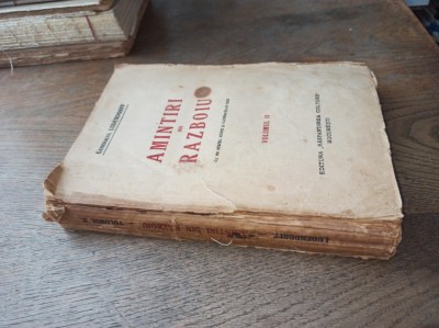 AMINTIRI DIN RAZBOIU , GENERALUL LUDENDORFF, VOL I,, 1920 // ILUSTRATA foto