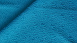 XM Material vintigi supraelastic gros, bleu cu model in relief 1.45 / 1.6 m