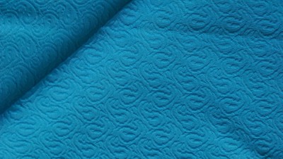 XM Material vintigi supraelastic gros, bleu cu model in relief 1.45 / 1.6 m foto