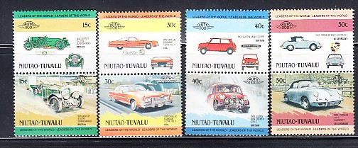 A12 S5 9 - Timbre foarte vechi - Niutao - Tuvalu - masini de epoca