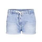 Pantaloni Scurti Dama Chillaz Summer Splash Denim Light, Talie Elastica, Slim Fit, Bumbac, Marimea 38