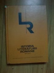 d3 ISTORIA LITERATURII ROMANE - STUDII - Zoe Dumitrescu Busulenga foto