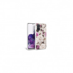 Husa Compatibila cu Samsung Galaxy A51 - Tech-Protect Floral Case Bej foto