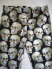 Colanti Dama Skull Cranii Cap de Mort Bumbac Elastan M L Talie Joasa Imprimeu Colorat Pantaloni Mulati Zi Seara Club