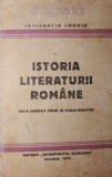 ISTORIA LITERATURII ROMANE ( DE LA INCEPUT PANA IN ZILELE NOASTRE )
