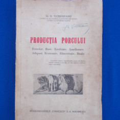 DR. N. TEODOREANU - PRODUCTIA PORCULUI : ALIMENTATIE , RASE , BOLI , ED. VECHE *