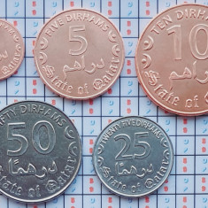01B45 Qatar set 5 monede 2016 1, 5, 10, 25, 50 Dirhams 2016 UNC