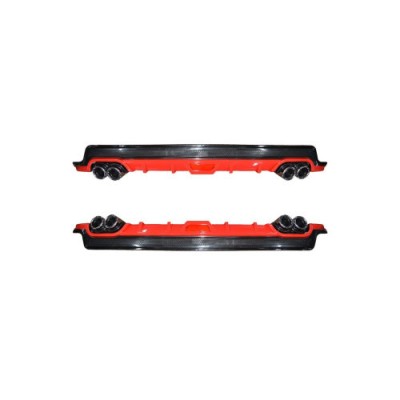 Ornament difuzor de bara universal Negru+Rosu 130cm Cod: UNIV-063-1 Automotive TrustedCars foto