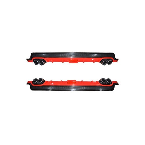 Ornament difuzor de bara universal Negru+Rosu 130cm Cod: UNIV-063-1 Automotive TrustedCars