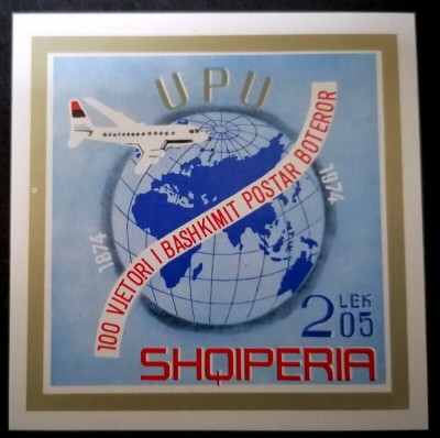 ALBANIA, UPU - COLIȚĂ MNH IMPERF. foto