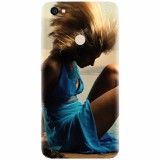 Husa silicon pentru Xiaomi Redmi Note 5A, Girl In Blue Dress