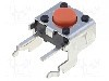 Microintrerupator, 6x6mm, OFF-(ON), SPST-NO, OMRON OCB - B3F-3105