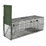 Cusca Capcana Animale Vii vidaXL 80cm Verde Otel, 1 Usa, Prindere Usoara