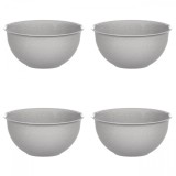 Set boluri, 4 piese, 3 L, Plastic, Gri