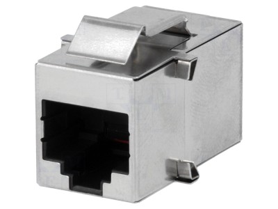Conector soclu 8p8c ecranat aurit foto