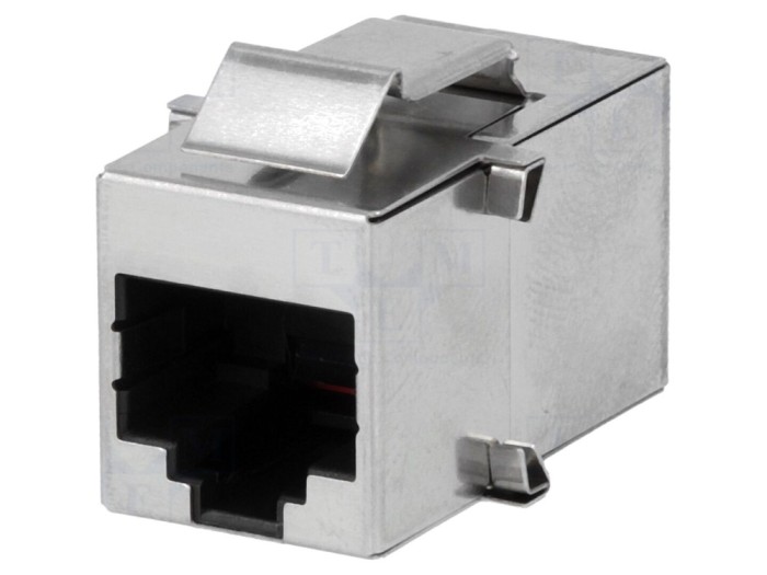 Conector soclu 8p8c ecranat aurit