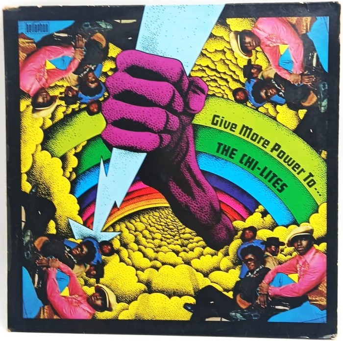 The Chi-Lites &lrm;&ndash; Give More Power To The People VG+ / VG+ vinil Lp disc funk soul Bellaphone Germania 1971